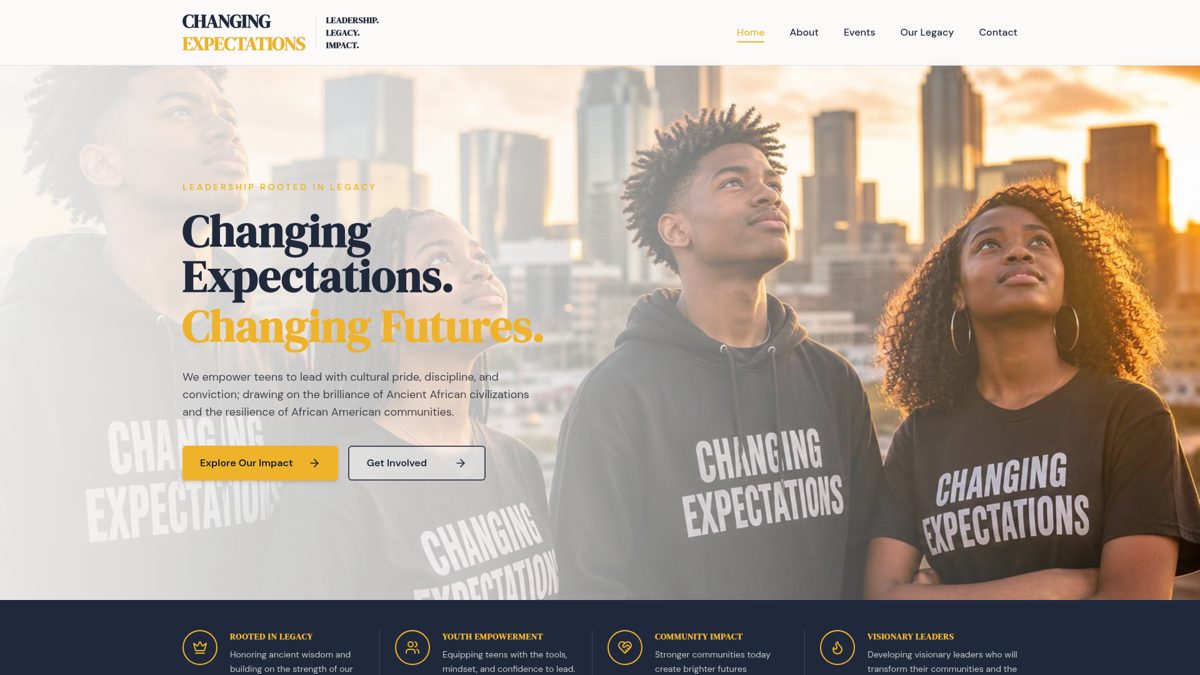 Changing Expectations website homepage